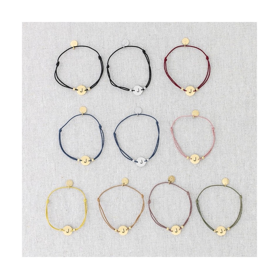 ELASTIC STEEL LETTER J BRACELET
