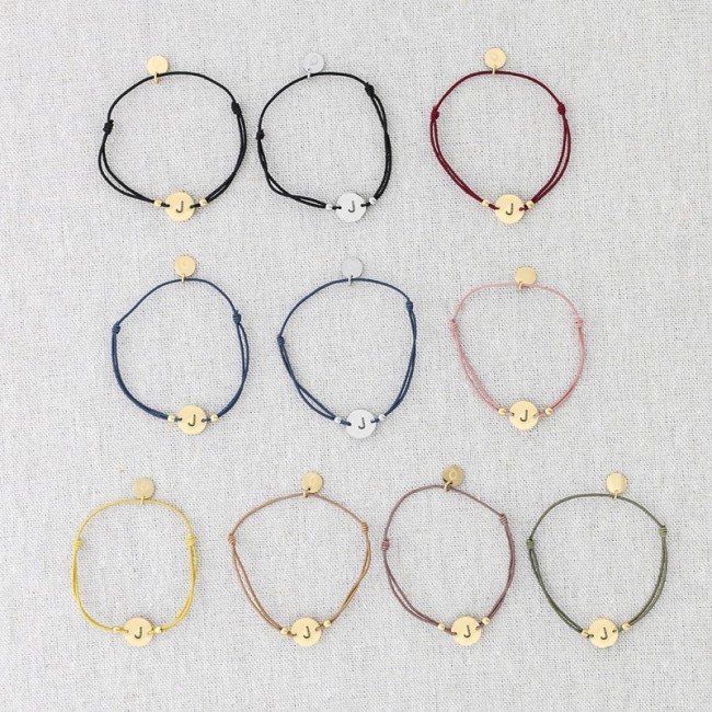ELASTIC STEEL LETTER J BRACELET