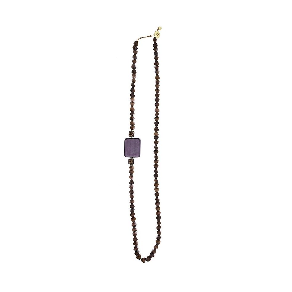 LONG NECKLACE WITH RESIN BEADS