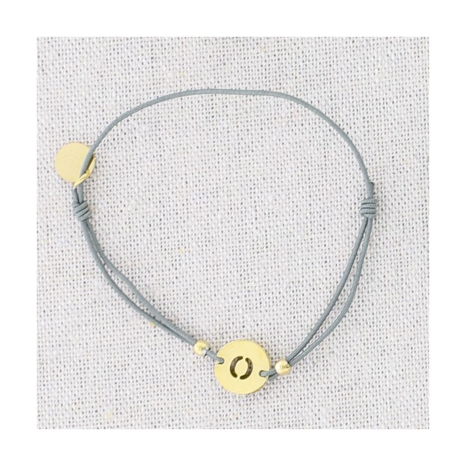 ELASTIC STEEL LETTER O BRACELET