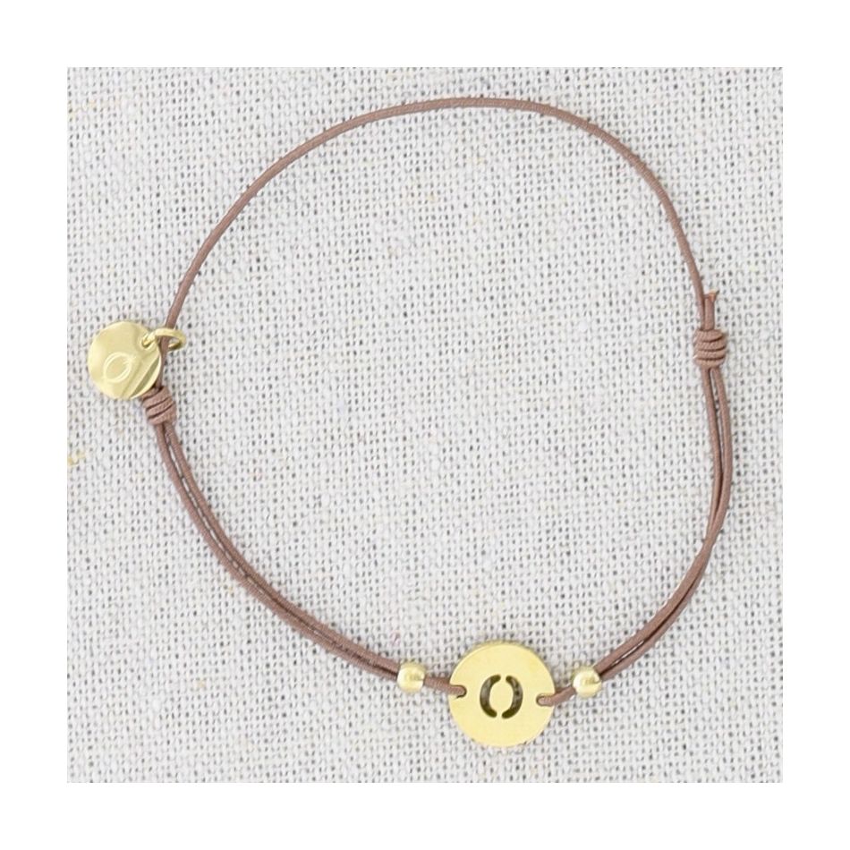 ELASTIC STEEL LETTER O BRACELET