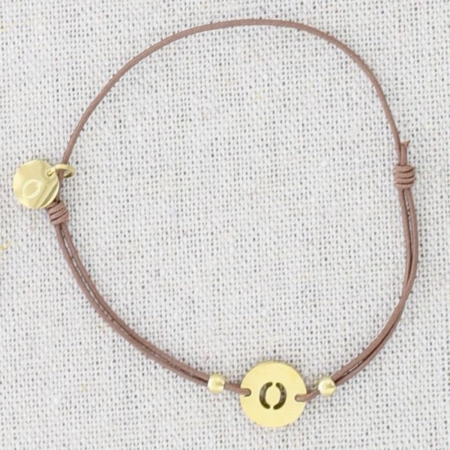 ELASTIC STEEL LETTER O BRACELET