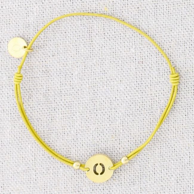 ELASTIC STEEL LETTER O BRACELET