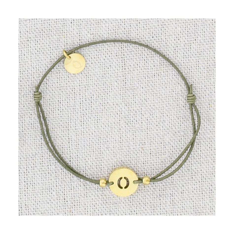 ELASTIC STEEL LETTER O BRACELET