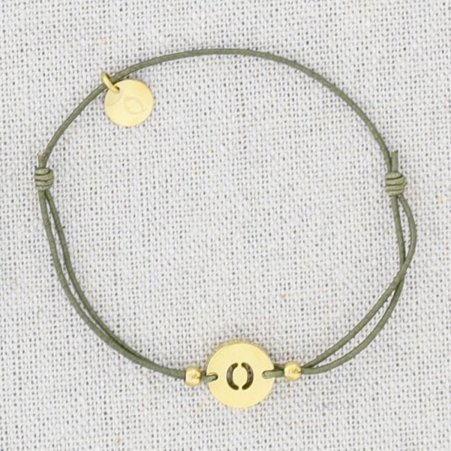 ELASTIC STEEL LETTER O BRACELET