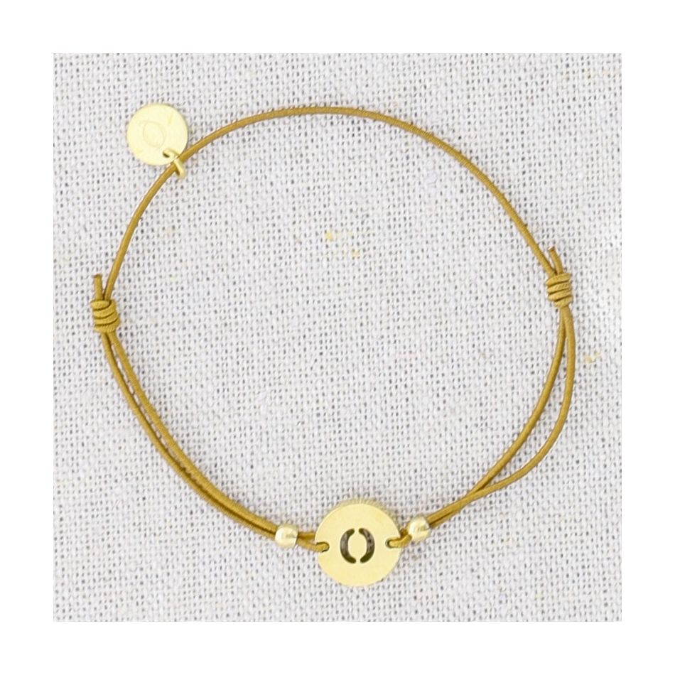 ELASTIC STEEL LETTER O BRACELET