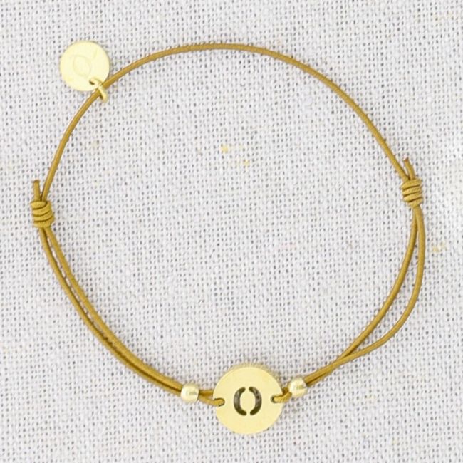 ELASTIC STEEL LETTER O BRACELET