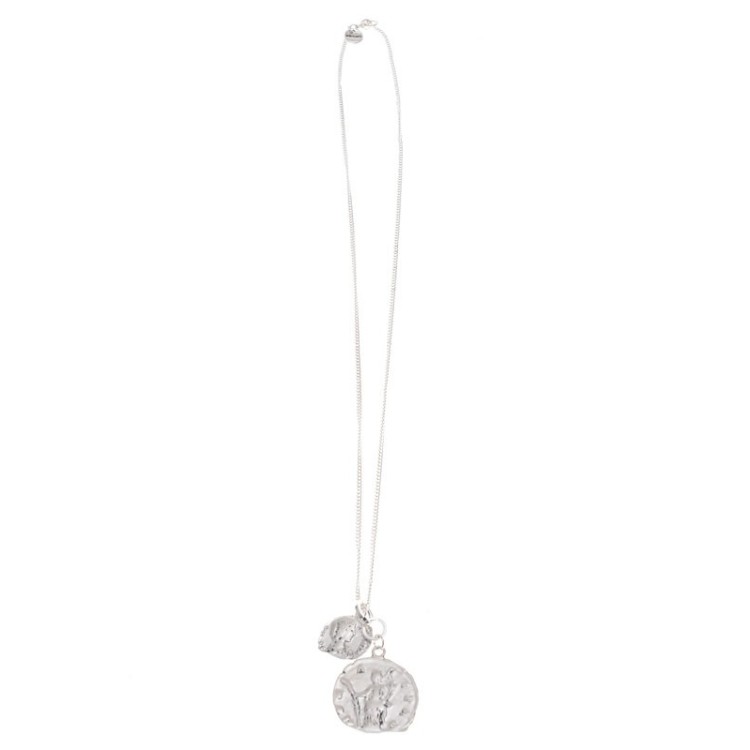 LONG METAL PENDANT NECKLACE