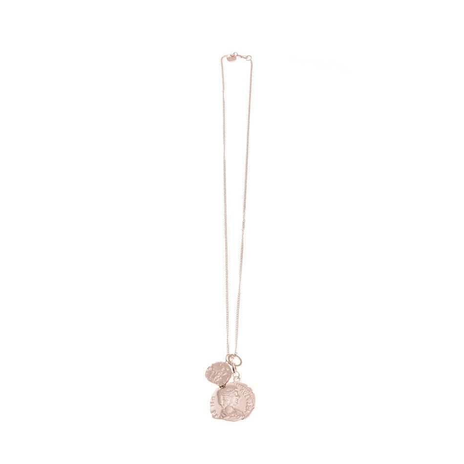 LONG METAL PENDANT NECKLACE