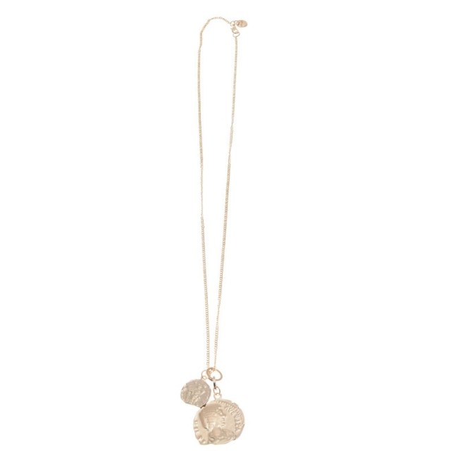 LONG METAL PENDANT NECKLACE