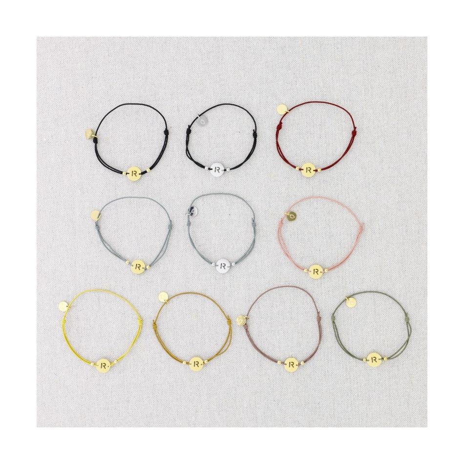 ELASTIC STEEL LETTER R BRACELET