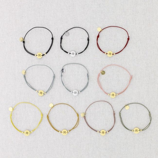 ELASTIC STEEL LETTER R BRACELET