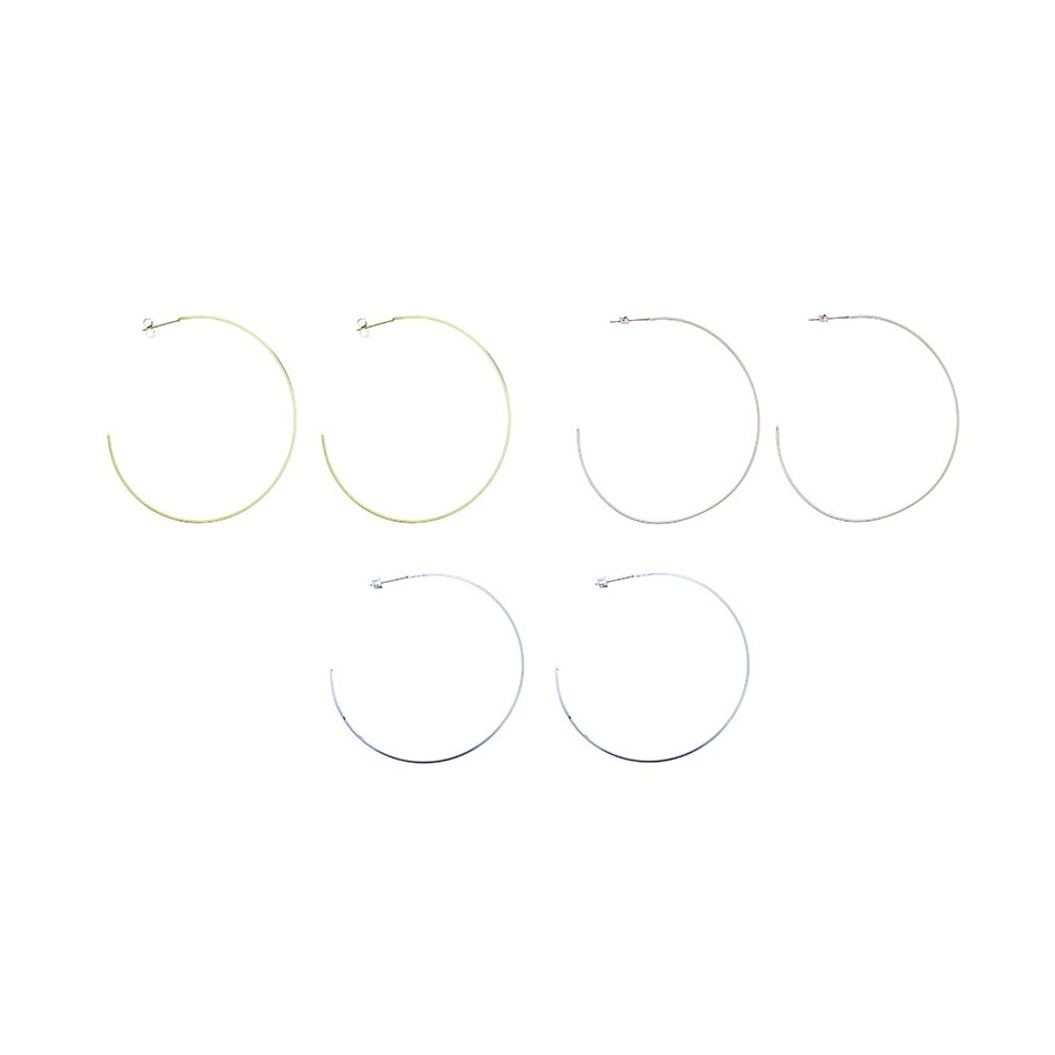 PENDIENTES ACERO ARO PLANO