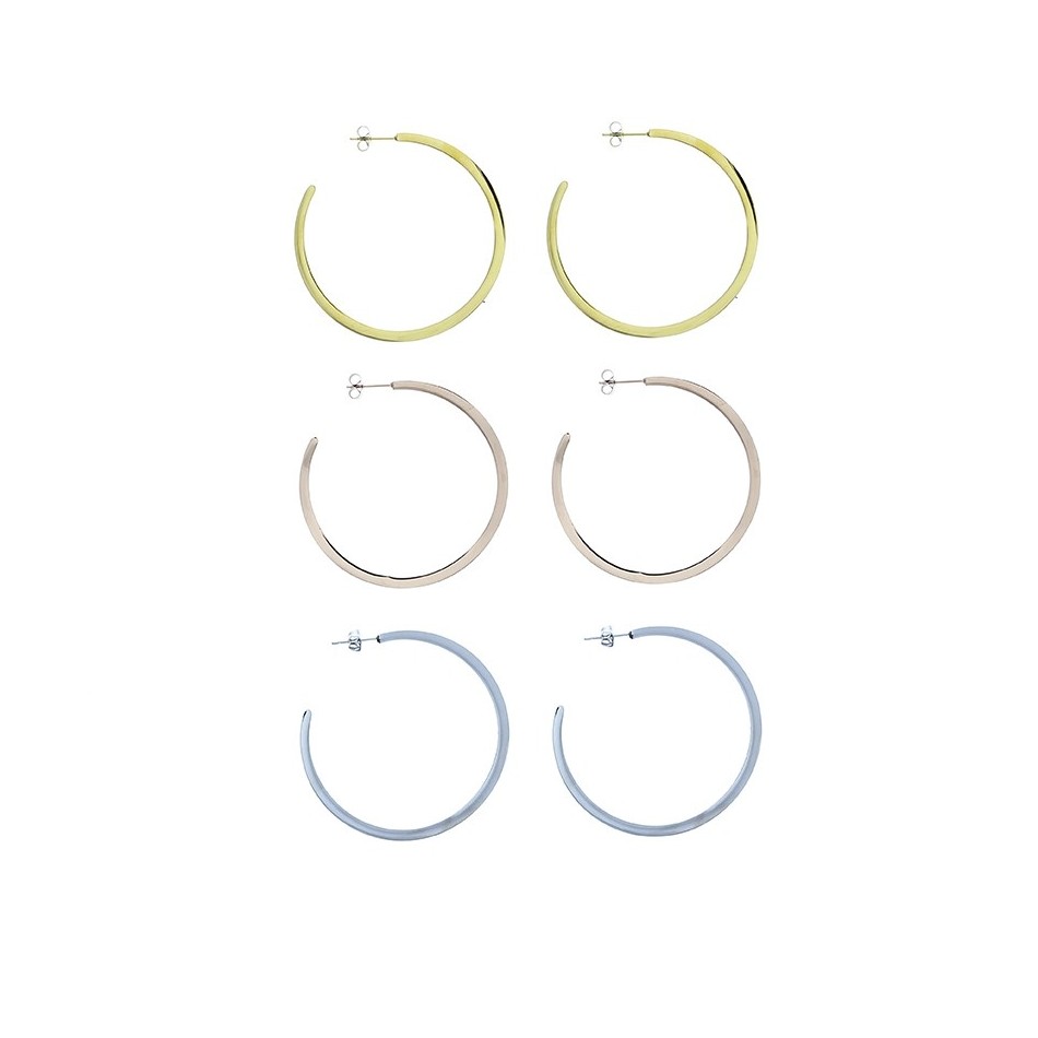 PENDIENTES ACERO ARO 5.5CM