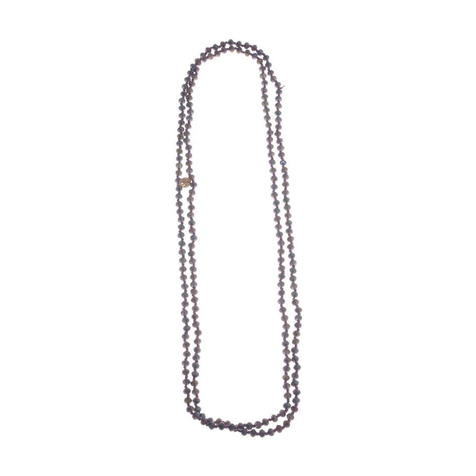 LONG NECKLACE WITH FACET BEADS1.5M*6MM