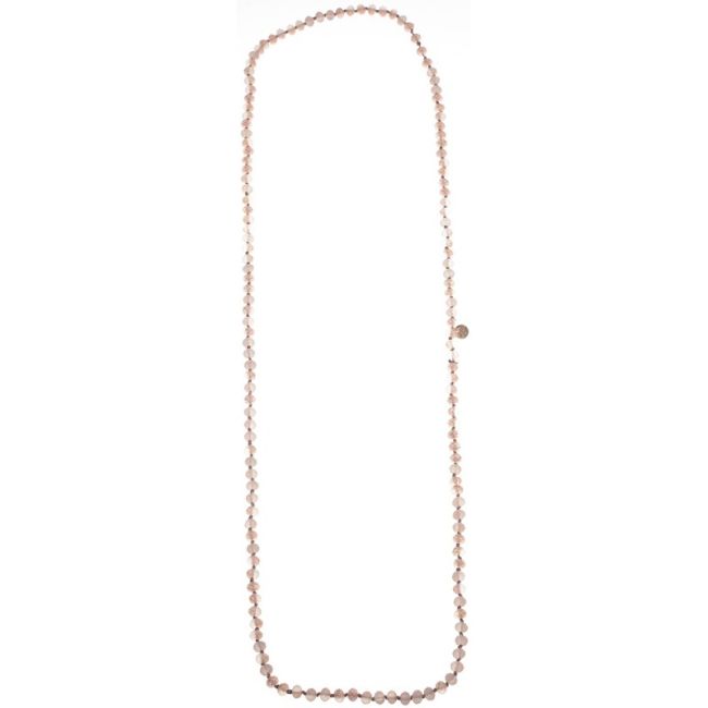 COLLAR LARGO CUENTAS FACETA1.2M*8MM