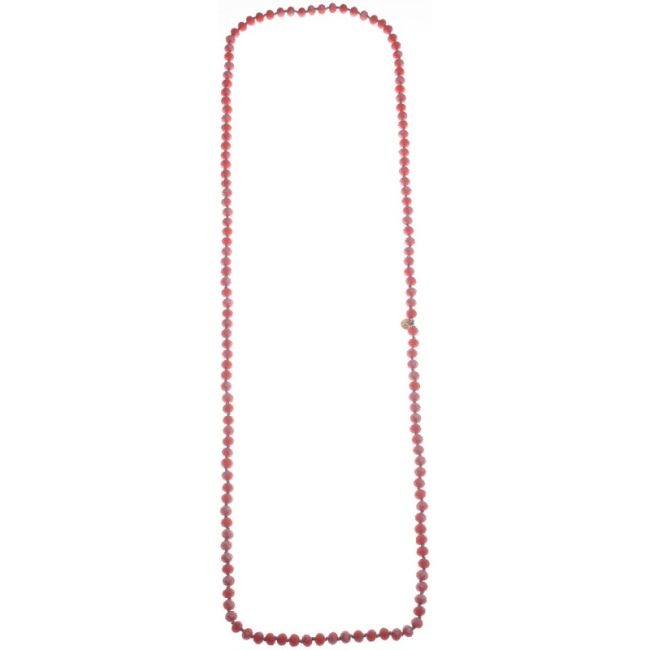 LONG NECKLACE WITH FACET BEADS1.2M*8MM