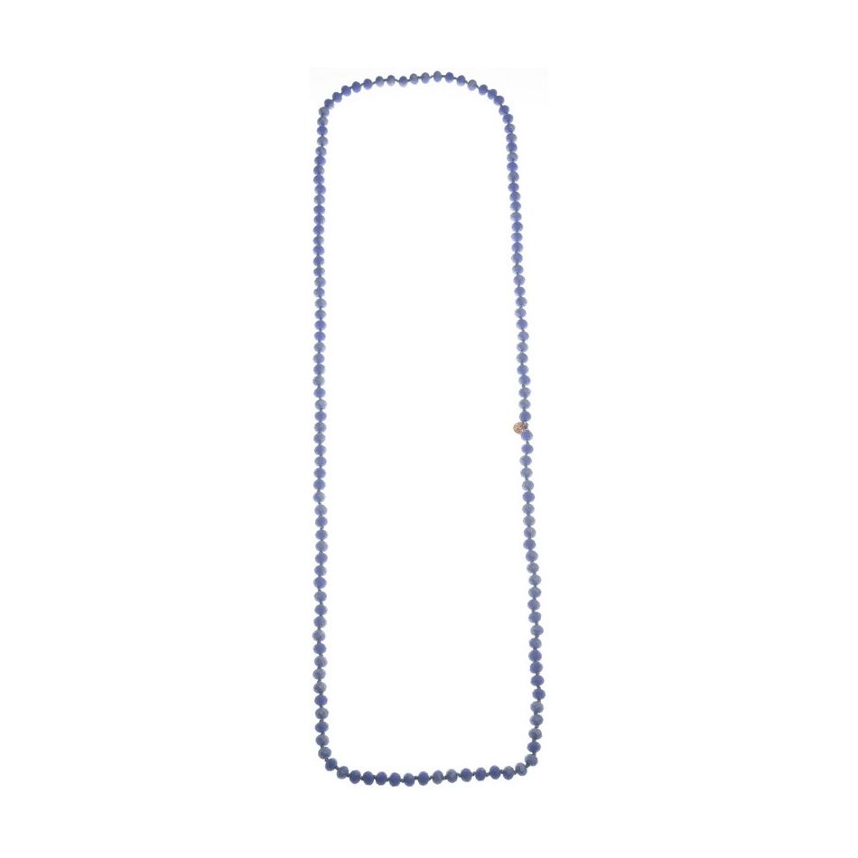 COLLAR LARGO CUENTAS FACETA1.2M*8MM
