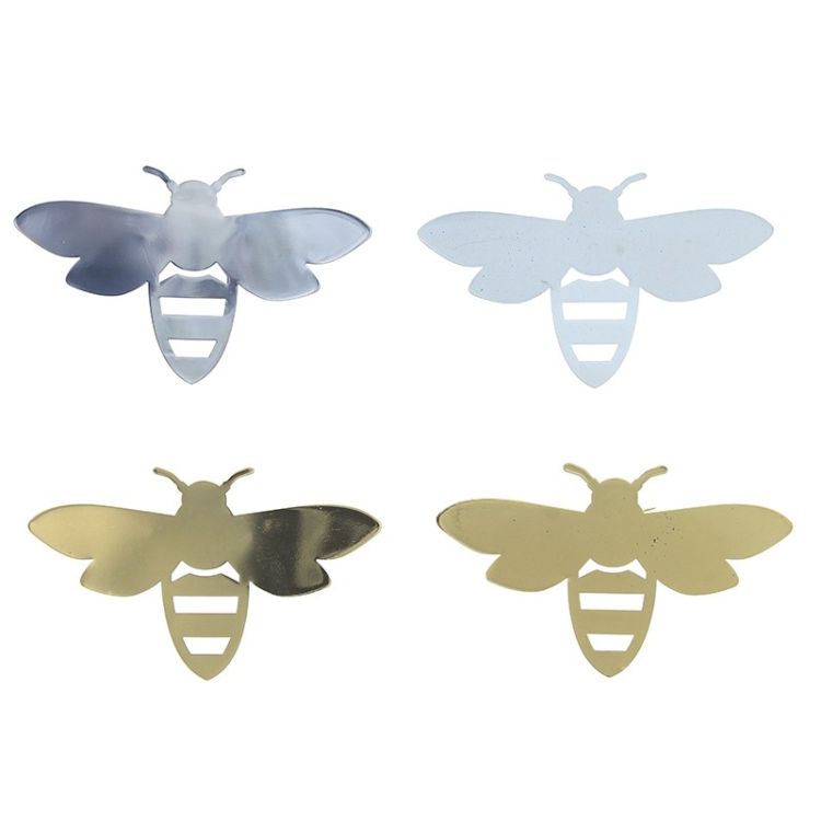METAL BEE BROOCH 2