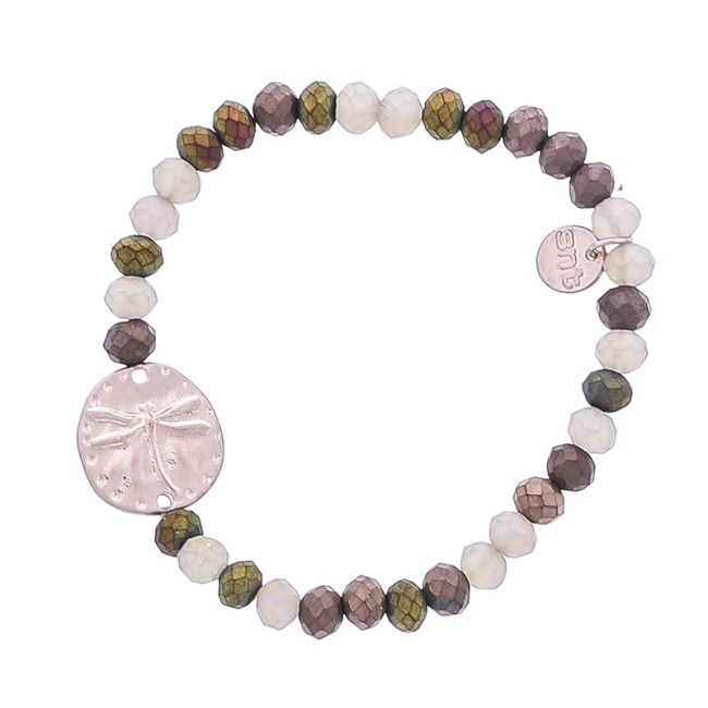 METAL DRAGONFLY BEADS BRACELET