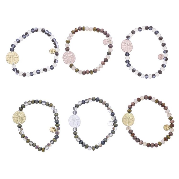 METAL DRAGONFLY BEADS BRACELET 2