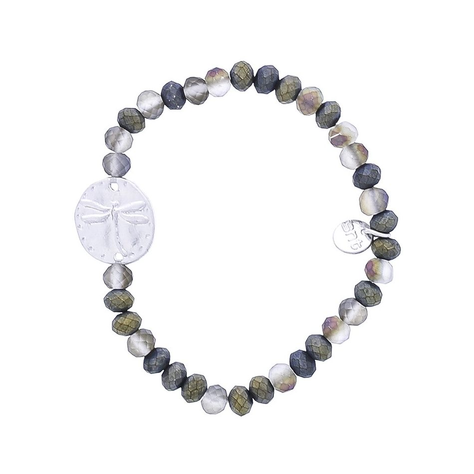 METAL DRAGONFLY BEADS BRACELET