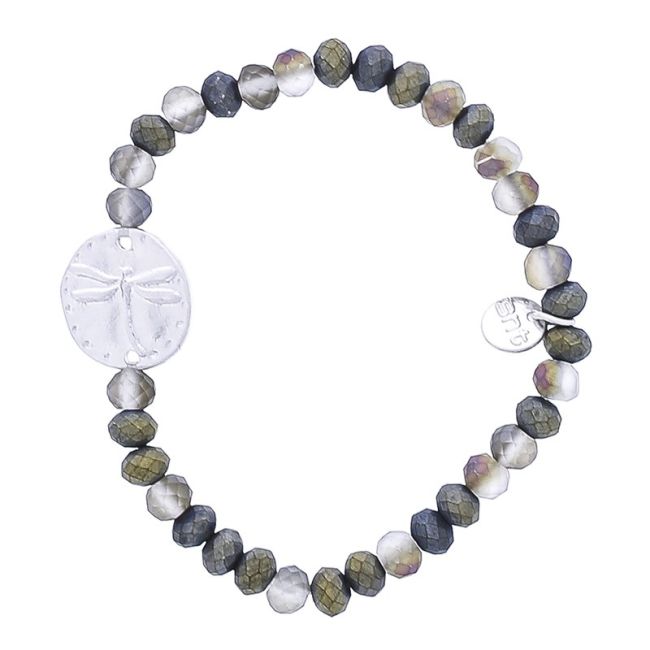 METAL DRAGONFLY BEADS BRACELET