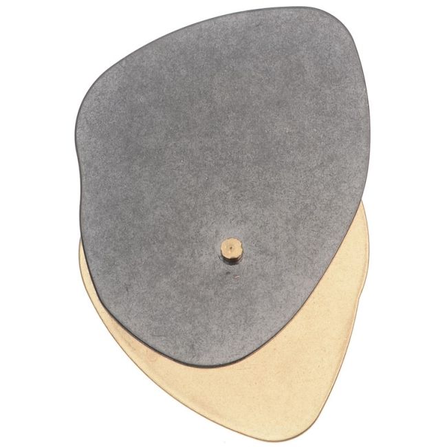 BROCHE DOBLE HOJA METAL
