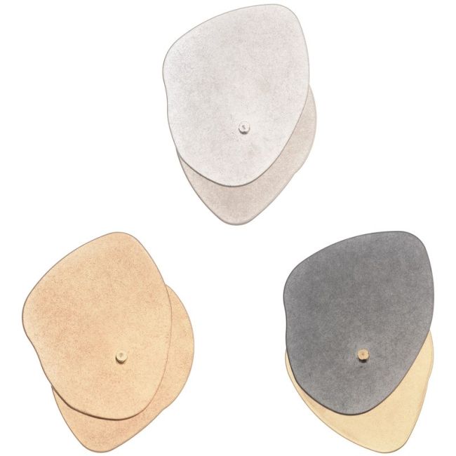 BROCHE DOBLE HOJA METAL