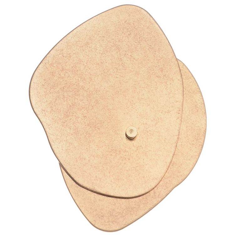 BROCHE DOBLE HOJA METAL 2