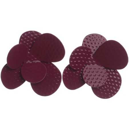 METAL COLOR FLOWER EARRINGS