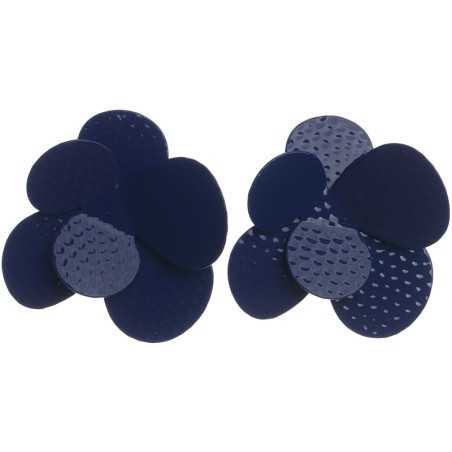 METAL COLOR FLOWER EARRINGS