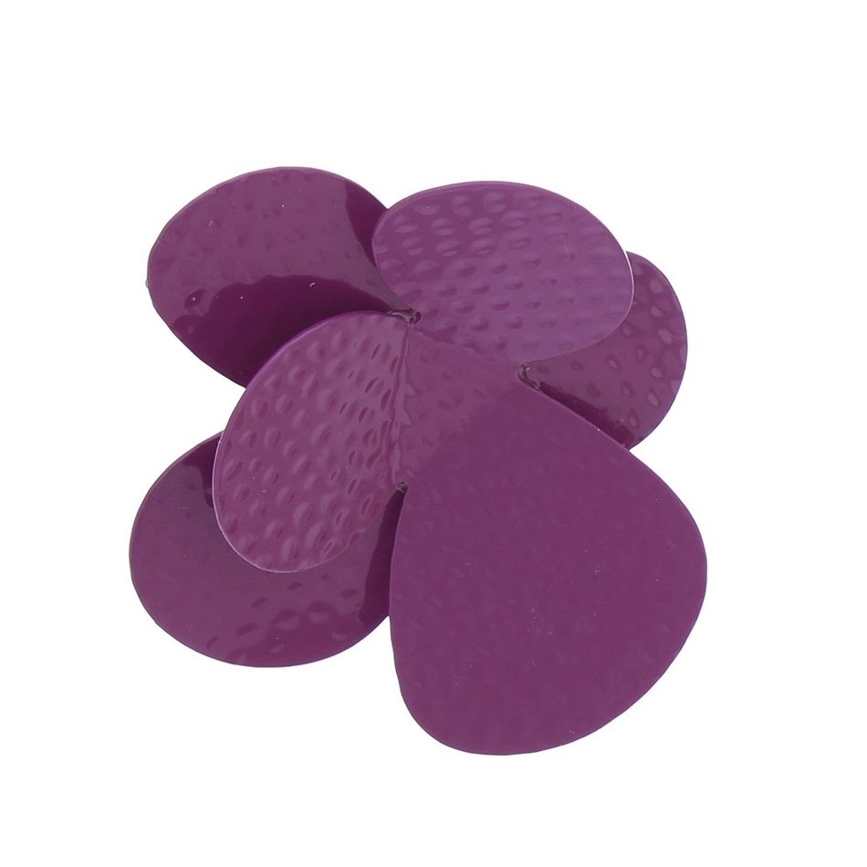 BROCHE FLOR METAL COLOR