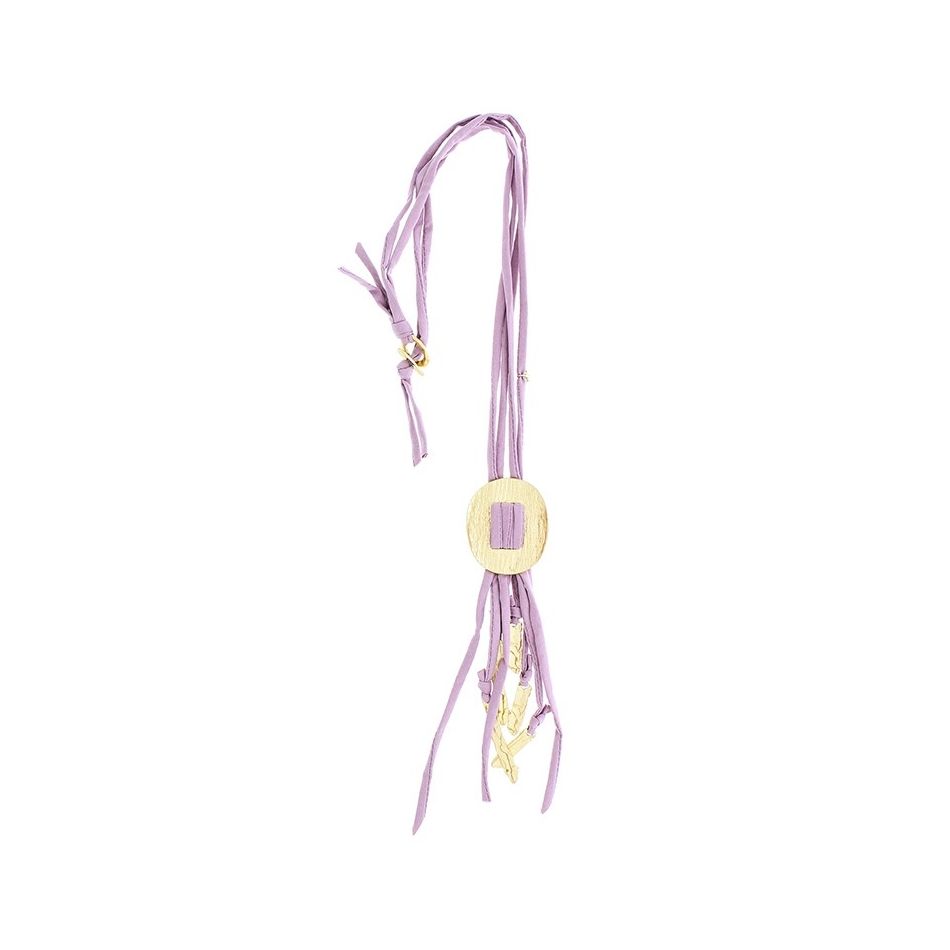 LONG METAL PENDANT NECKLACE