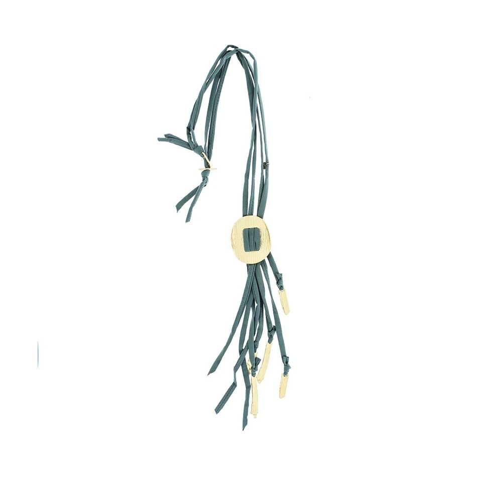 COLLAR LARGO COLGANTE METAL