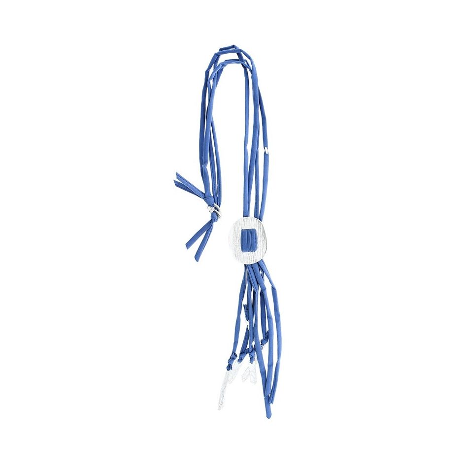 LONG METAL PENDANT NECKLACE