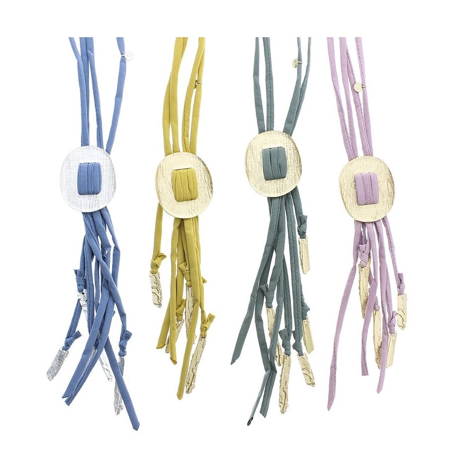 COLLAR LARGO COLGANTE METAL