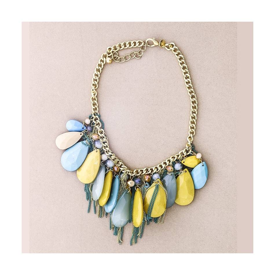 TEAR BEADS SHORT NECKLACE