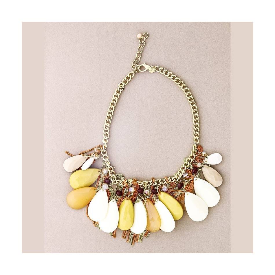 TEAR BEADS SHORT NECKLACE