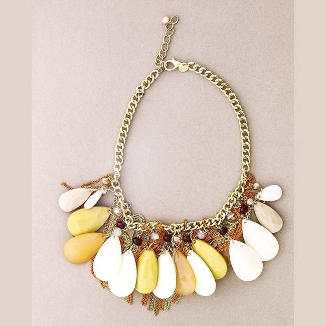 TEAR BEADS SHORT NECKLACE