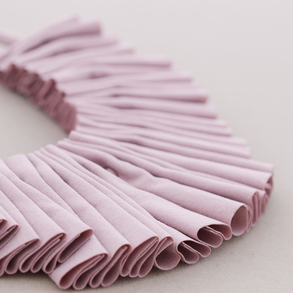 FABRIC FAN SHORT NECKLACE