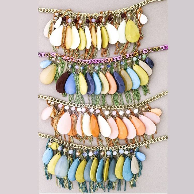 TEAR BEADS SHORT NECKLACE 2
