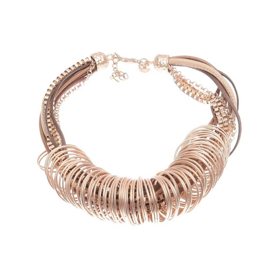 MULTI-WIRED RING SHORT NECKLACE