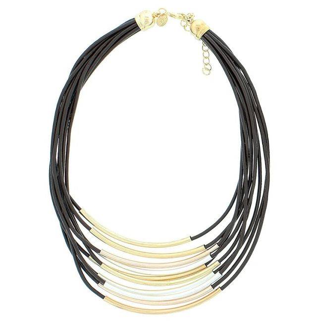 METAL TUBES SHORT NECKLACE