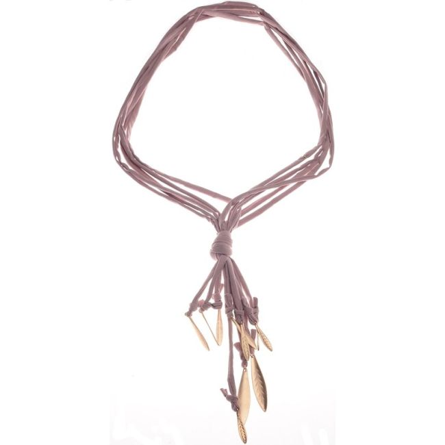 LONG METAL PENDANT NECKLACE