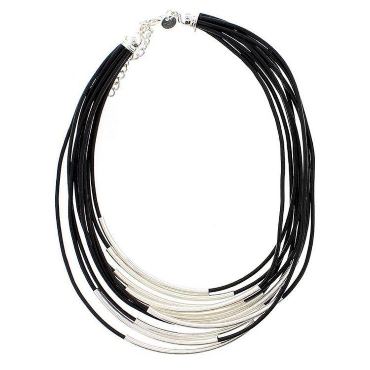 METAL TUBES SHORT NECKLACE