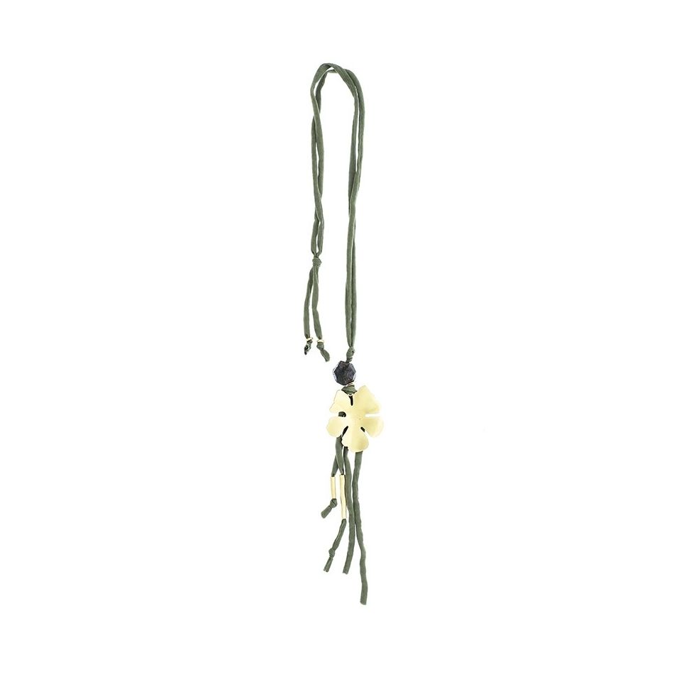 COLLAR LARGO COLGANTE FLOR COLGANTES