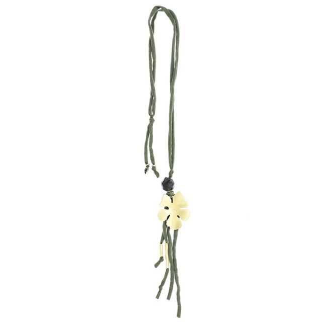 COLLAR LARGO COLGANTE FLOR COLGANTES