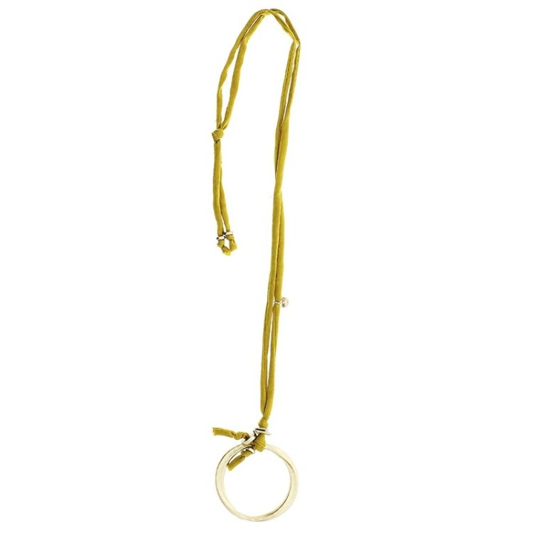 LONG NECKLACE WITH METAL RING