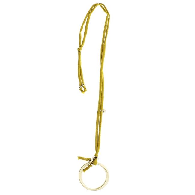 LONG NECKLACE WITH METAL RING
